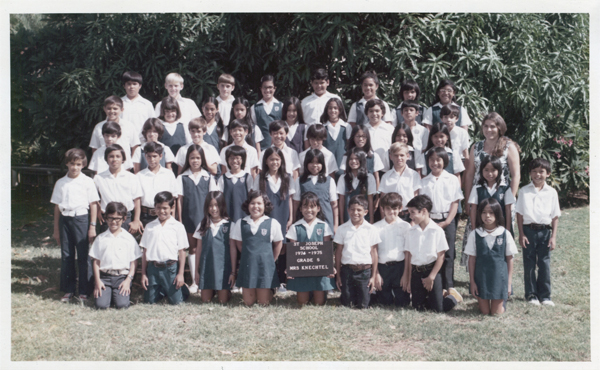 St Joseph School, 1974-1975, Grade 5 Class Photo