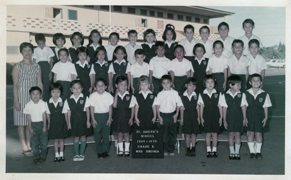 St Joseph School, 1969-1970, Grade K Class Photo